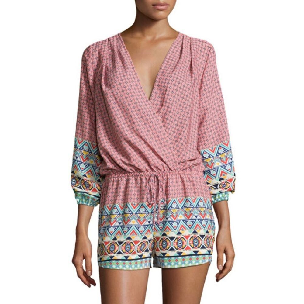 Fraiche by J Dana Boho Romper Small NEW